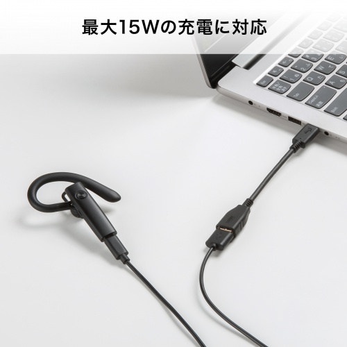最大15W充電のメーカー例。USB PDは非対応。