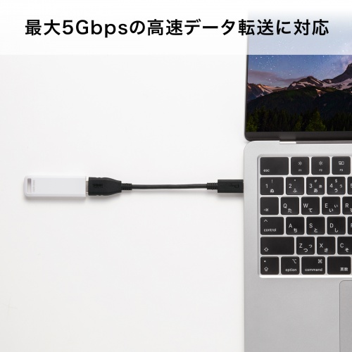 最大5Gbpsの規格を示すメーカー図。実測値ではない。