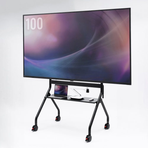 ディスプレイを取り付けたメーカーの設置例。画面や機器は付属しません。