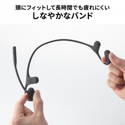 しなやかなバンドを示すメーカー写真。着用感を当サイトで測ったものではありません。